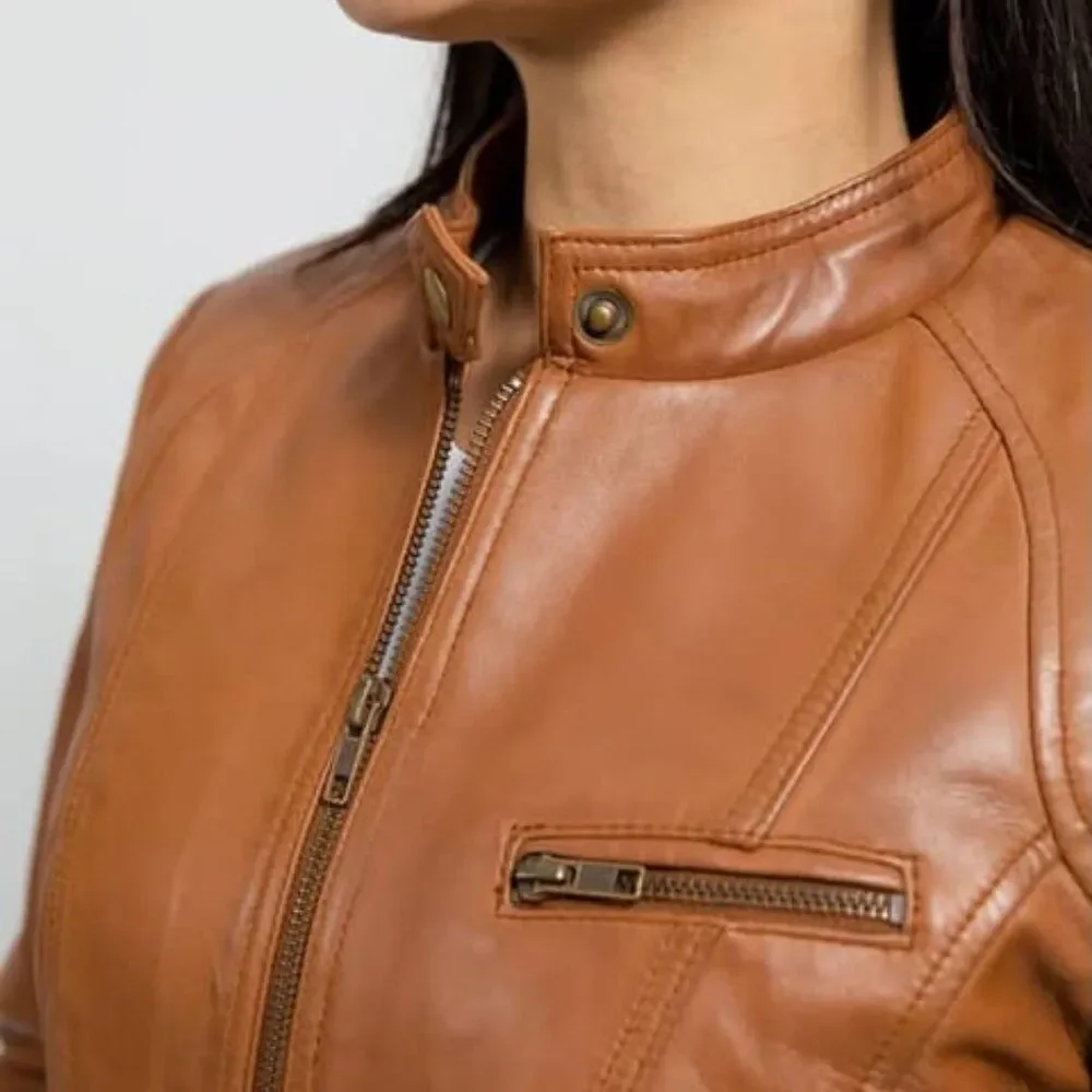 Favorite Women's Fashion Leather Jacket